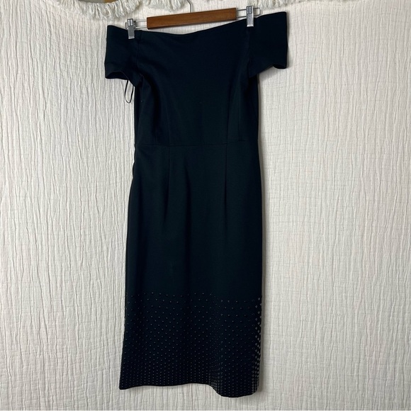 Halston heritage off the shoulder cocktail dress size S - Picture 3 of 8